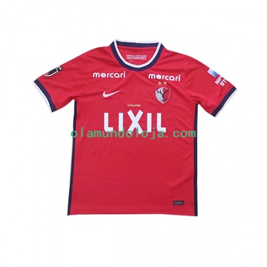 Camisola Kashima Antlers Homem Equipamento Primeiro 2022-2023 Manga Curta